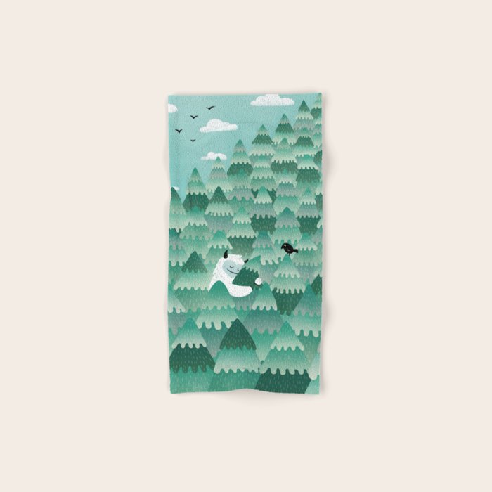 Tree Hugger (Spring & Summer version) Bath Towel Gallery Image 1
