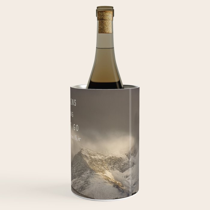 The Mountains are calling, and I must go.  John Muir. Vintage. Wine Chiller Gallery Image 1
