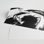 Black and White Brush Stroke Abstract Wrapping Paper Gallery Image 2