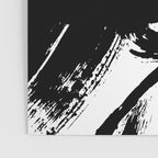 Black and White Brush Stroke Abstract Poster Gallery Image 3