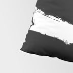 Black and White Brush Stroke Abstract Pillow Sham Gallery Image 4