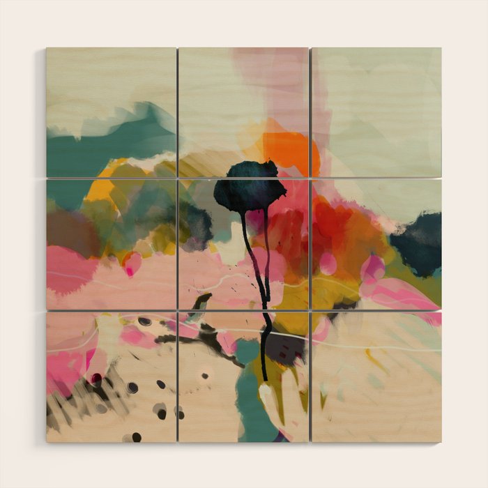 paysage abstract Wood Wall Art Gallery Image 1
