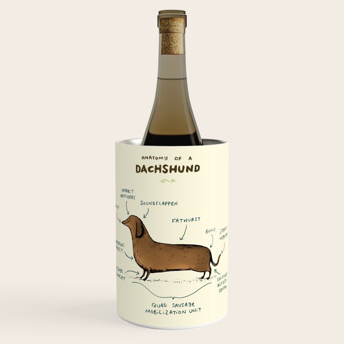 Anatomy of a Dachshund Wine Chiller Gallery Image 1