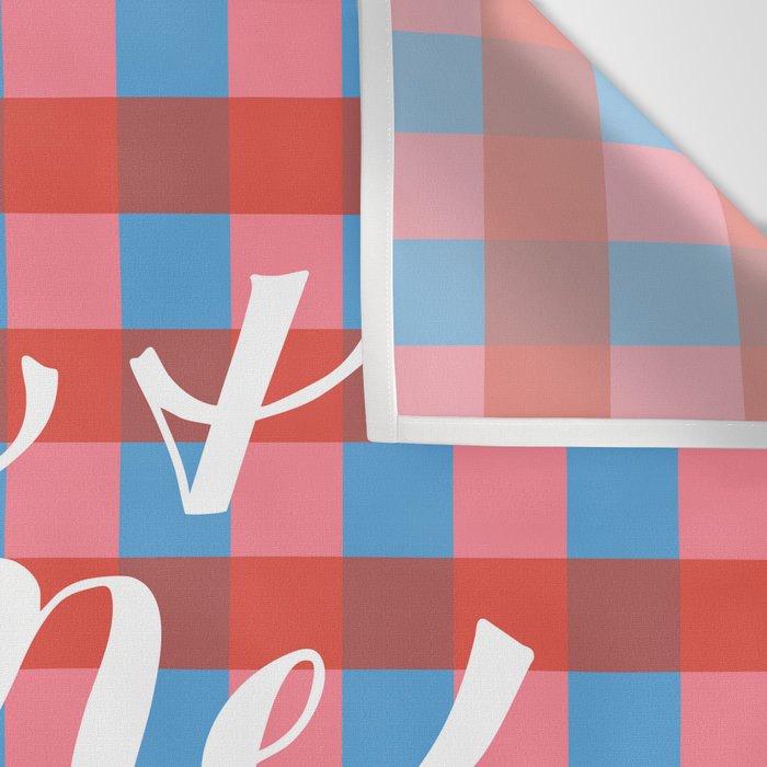 You and Me Apres Ski in Plaid Wall Tapestry Gallery Image 3