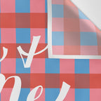 You and Me Apres Ski in Plaid Wall Tapestry Gallery Image 3