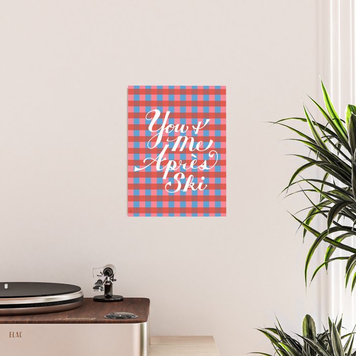 You and Me Apres Ski in Plaid Poster Gallery Image 2