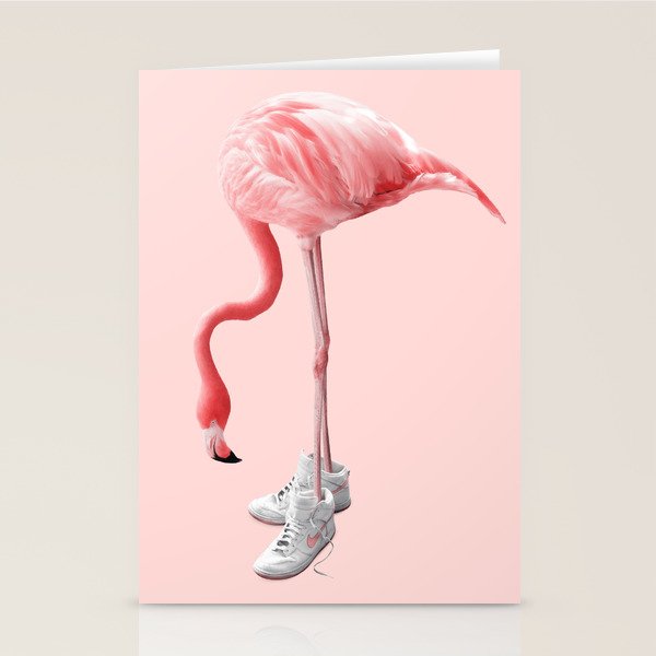 SNEAKER FLAMINGO Stationery Card Gallery Image 2