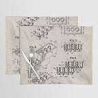 Legos Patent - Legos Brick Art - Antique Placemat Gallery Image 1