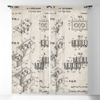 Legos Patent - Legos Brick Art - Antique Window Curtain Gallery Image 5