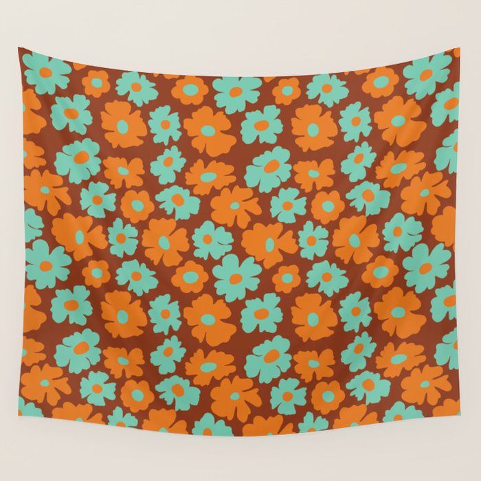 70's Retro print Wall Tapestry Gallery Image 4