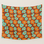 70's Retro print Wall Tapestry Gallery Image 4
