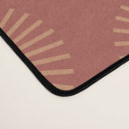 Boho Summer Sun Pattern XIV Earthy Pink and Beige Desk Mat Gallery Image 4