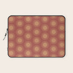 Boho Summer Sun Pattern XIV Earthy Pink and Beige Laptop Sleeve Gallery Image 1