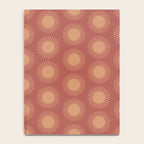 Boho Summer Sun Pattern XIV Earthy Pink and Beige Notebook Gallery Image 4