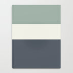 Navy Gray Blue Green and Cream Minimalist Color Block Notebook Gallery Image 4