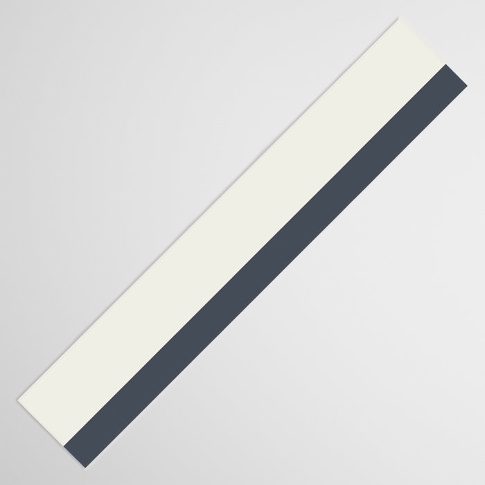 Navy Gray Blue Green and Cream Minimalist Color Block Table Runner Gallery Image 3