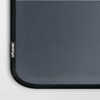 Navy Gray Blue Green and Cream Minimalist Color Block Laptop Sleeve Gallery Image 3