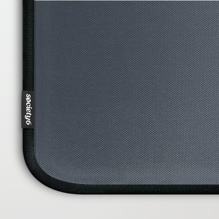 Navy Gray Blue Green and Cream Minimalist Color Block Laptop Sleeve Gallery Image 3