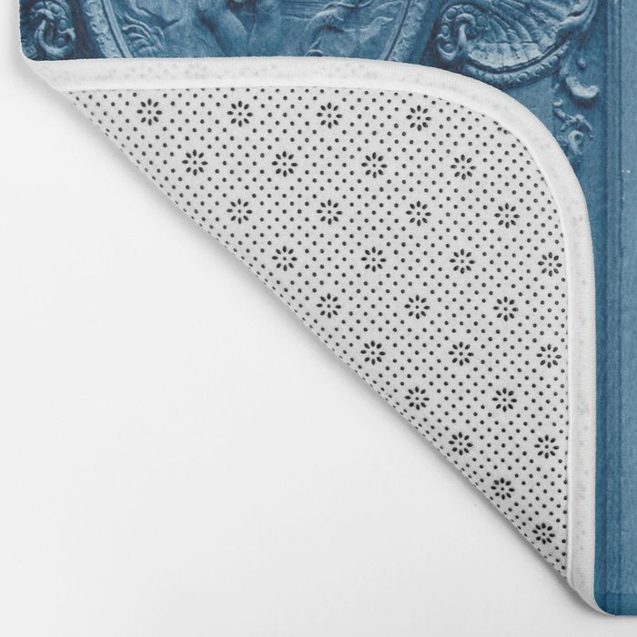 Classic Blue Door in Paris, Architecture Photography Bath Mat Gallery Image 2