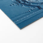 Classic Blue Door in Paris, Architecture Photography Welcome Mat Gallery Image 2
