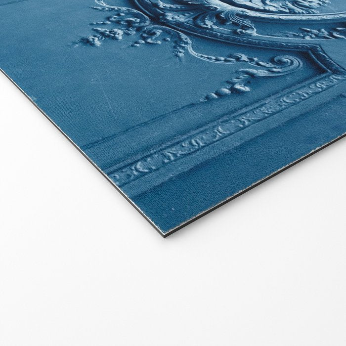 Classic Blue Door in Paris, Architecture Photography Welcome Mat Gallery Image 2