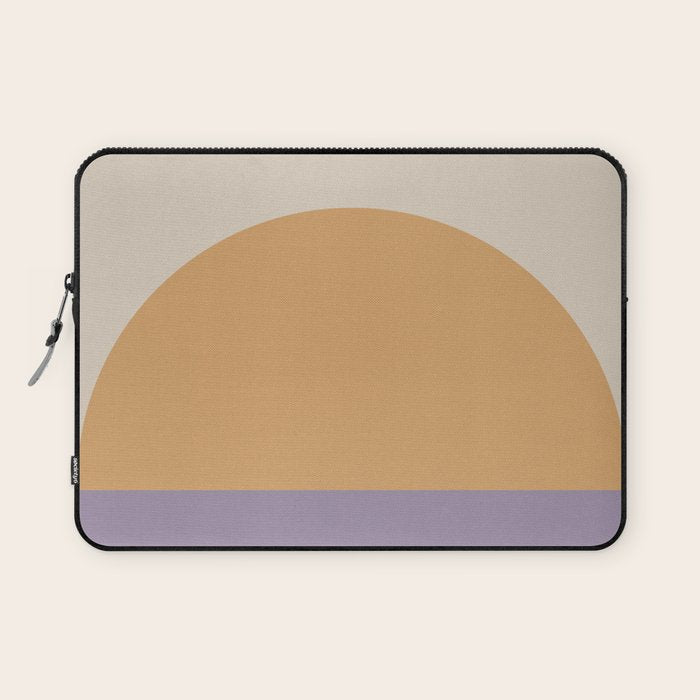 Minimal Retro Sunset Sunrise - Purple Mauve Dusk Laptop Sleeve Gallery Image 1