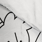 Funny diverse people crowd cartoon pattern Comforter Gallery Image 4