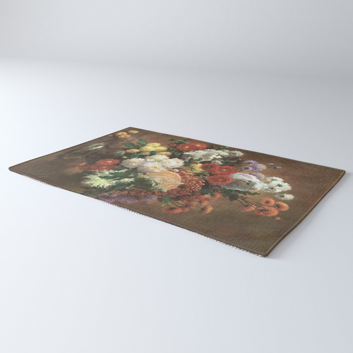 Flower Cats - Botanical cat arrangement Rug Gallery Image 3