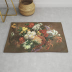 Flower Cats - Botanical cat arrangement Rug Gallery Image 1