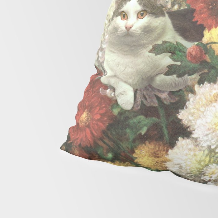 Flower Cats - Botanical cat arrangement Pillow Sham Gallery Image 4