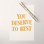 You Deserve To Rest Golden Wrapping Paper Gallery Image 1