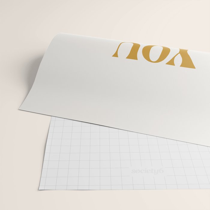 You Deserve To Rest Golden Wrapping Paper Gallery Image 2