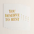 You Deserve To Rest Golden Wrapping Paper Gallery Image 3