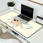 Anatomy of a Pug Desk Mat Gallery Image 2