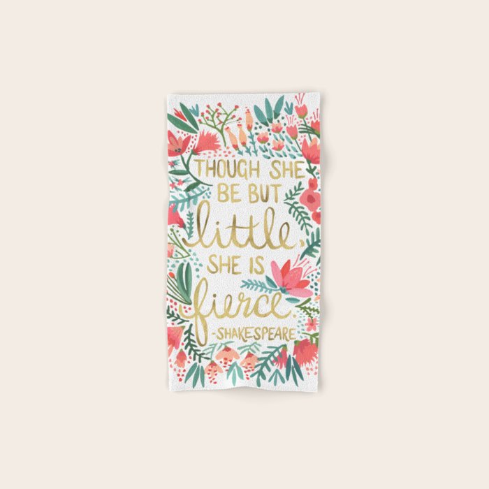 Little & Fierce Bath Towel Gallery Image 1