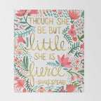 Little & Fierce Throw Blanket Gallery Image 2