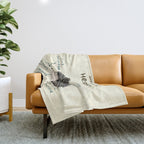 Anatomy of a Hedgehog Throw Blanket Gallery Image 1
