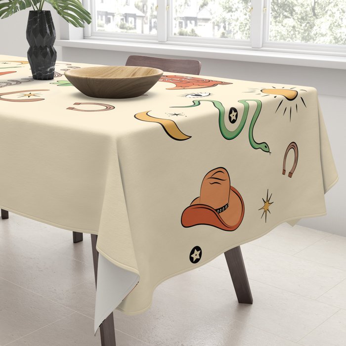 Howdy - Lucky Western Charms Tablecloth Gallery Image 3