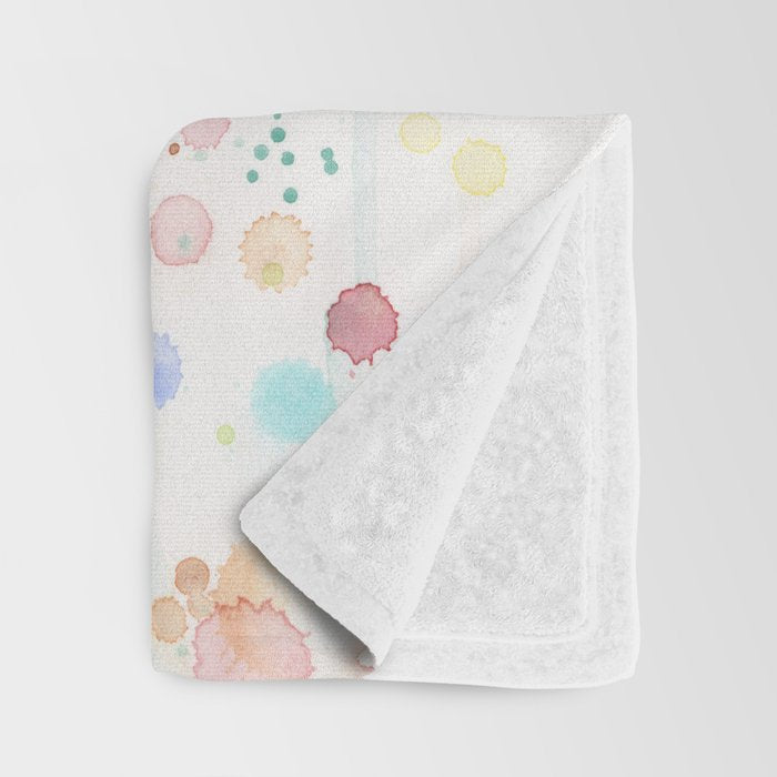 Giraffe Baby Watercolor Throw Blanket Gallery Image 3
