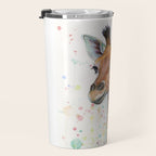 Giraffe Baby Watercolor Travel Mug Gallery Image 3