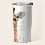 Giraffe Baby Watercolor Travel Mug Gallery Image 2