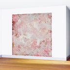 Vintage Floral Rose Roses painterly pattern in pink Wall Mural Gallery Image 2