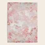 Vintage Floral Rose Roses painterly pattern in pink Poster Gallery Image 4