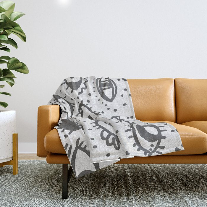 EYES PATTERN Throw Blanket Gallery Image 1