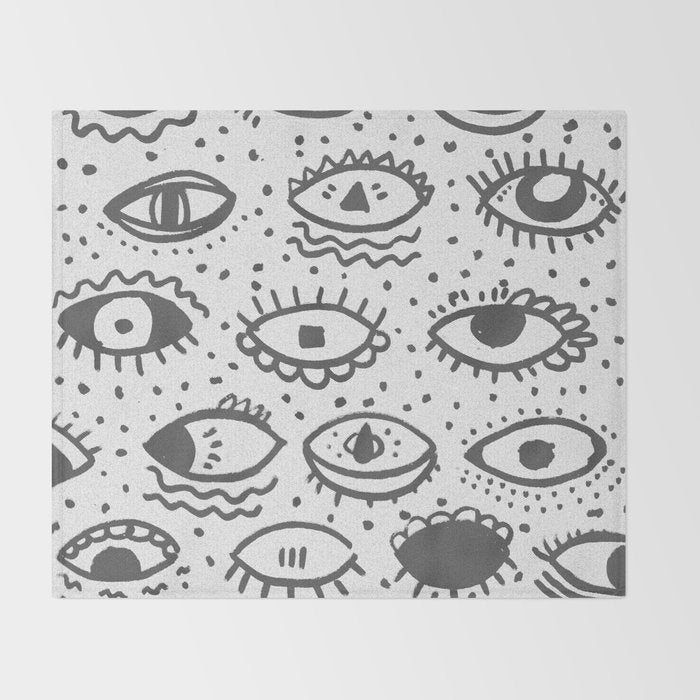 EYES PATTERN Throw Blanket Gallery Image 2