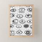 EYES PATTERN Mini Art Print Gallery Image 1