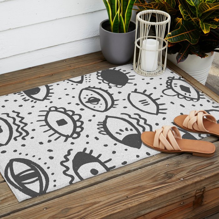 EYES PATTERN Outdoor Rug Gallery Image 2