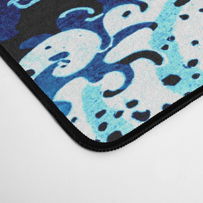 Midnight Great Wave: Enigmatic Depths Desk Mat Gallery Image 4