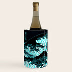 The Great Wave : Dark Teal Wine Chiller Gallery Image 2