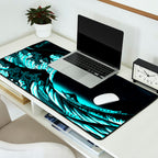 The Great Wave : Dark Teal Desk Mat Gallery Image 2